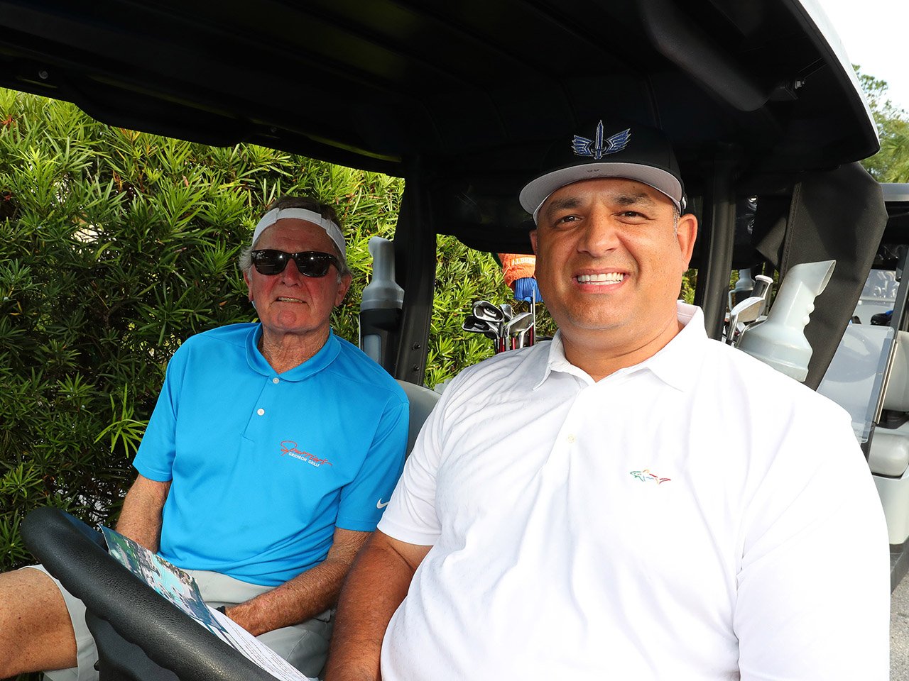 Steve Spurrier and Anthony Becht pair up for golf