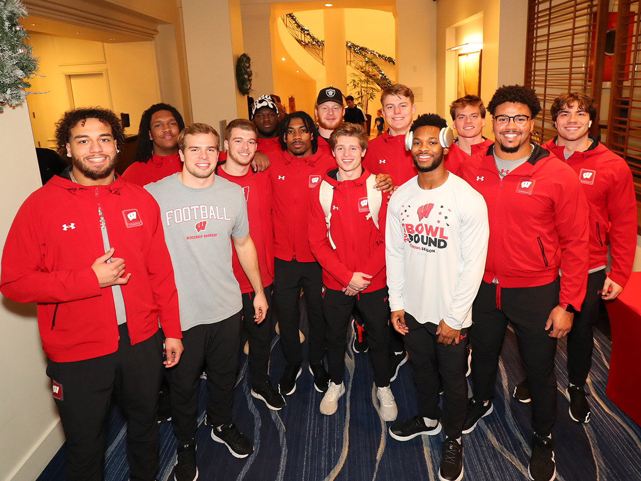 Wisconsin players are staying at the Grand Hyatt Tampa Bay while preparing for the ReliaQuest Bowl